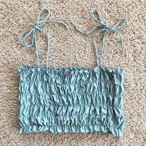 Urban Outfitters Smocked Tie-Shoulder Cami